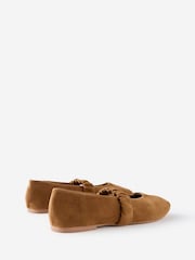 Cotton On Natural Brooklyn Mary Jane Ballet Shoes - Image 3 of 4