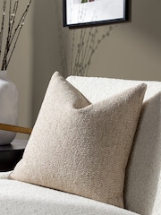 HÖEM Natural Tiona Square Woven Jacquard Cushion - Image 1 of 5
