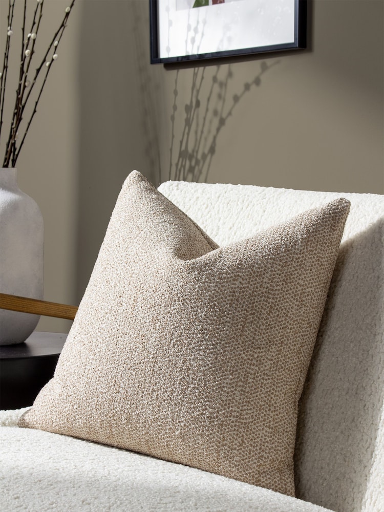 HÖEM Natural Tiona Square Woven Jacquard Cushion - Image 1 of 5
