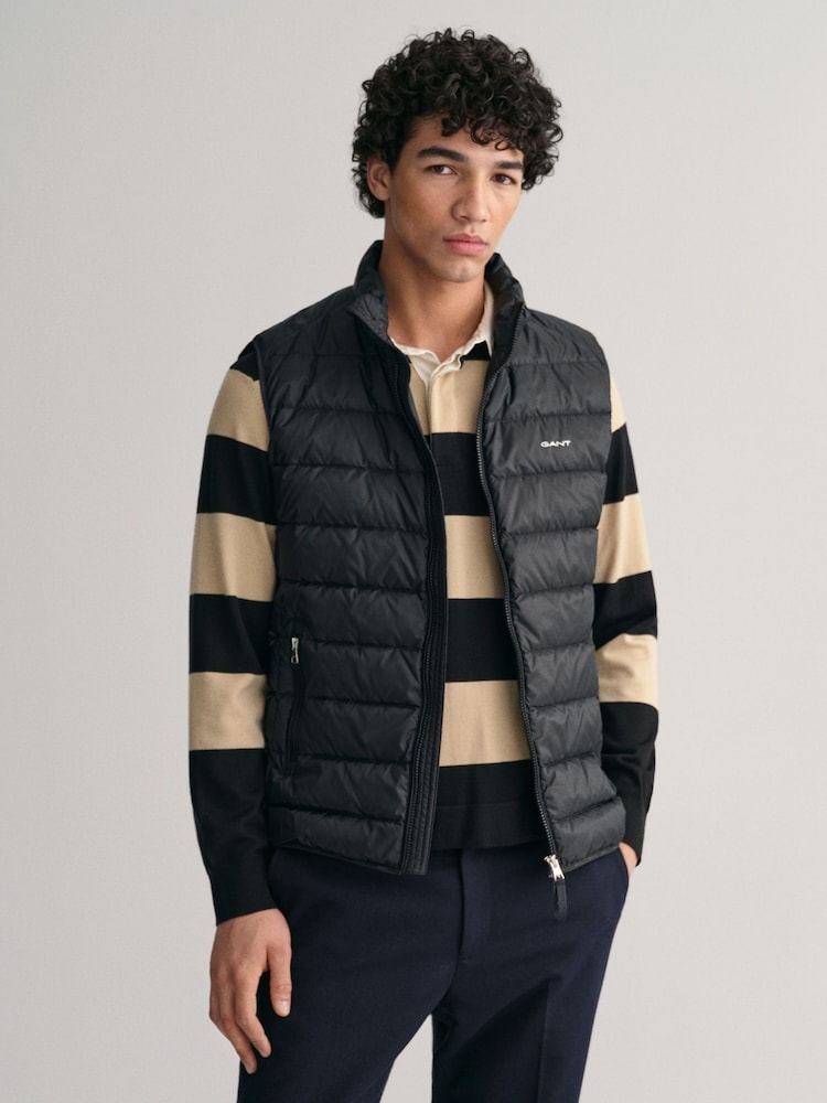 GANT Black Light Weight Down Gilet - Image 1 of 5