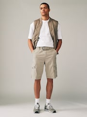 Stone Belted Cargo Shorts - Image 2 of 9