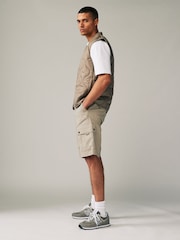 Stone Belted Cargo Shorts - Image 3 of 9