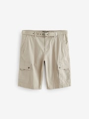 Stone Belted Cargo Shorts - Image 6 of 9