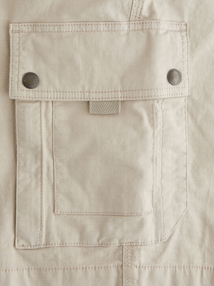 Stone Belted Cargo Shorts - Image 9 of 9
