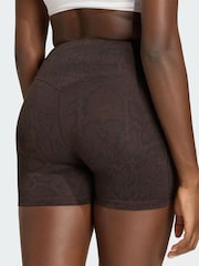 adidas Brown Optimé Snake Short Leggings - Image 2 of 5