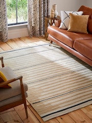 Natural Akina Stripe Indoor Outdoor Rug - Image 1 of 6
