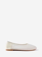 Cotton On White Tylah Mesh Ballet Shoes - Image 1 of 4