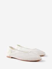 Cotton On White Tylah Mesh Ballet Shoes - Image 3 of 4