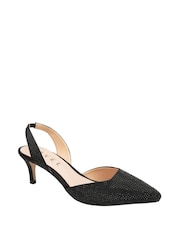 Ravel Black Diamante Sling Back Shoes - Image 1 of 1