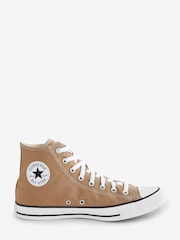 Converse Brown Chuck Taylor Classic High Top Trainers - Image 1 of 9