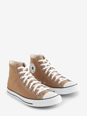 Converse Brown Chuck Taylor Classic High Top Trainers - Image 3 of 9