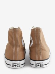 Converse Brown Chuck Taylor Classic High Top Trainers - Image 4 of 9