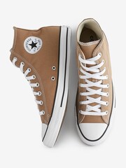 Converse Brown Chuck Taylor Classic High Top Trainers - Image 9 of 9