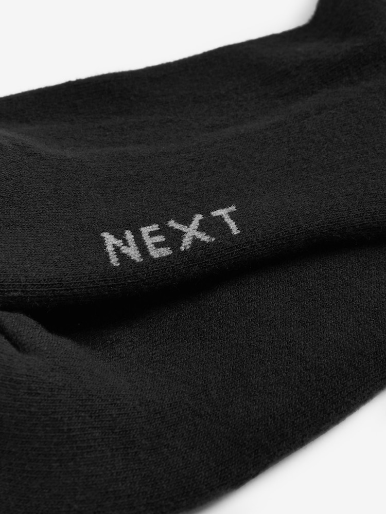 Black 5 Pack Mid Trainer Socks - Image 3 of 3