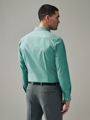 Matcha Green Slim Fit Easy Care Single Cuff Shirt - Image 2 of 8