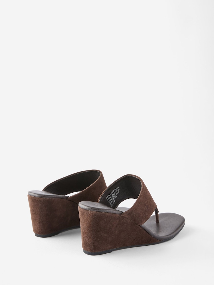 Cotton On Brown Bobbie Flip Flop Wedge Sandals - Image 2 of 4 Cotton On Brown Bobbie Flip Flop Wedge Sandals - Image 2 of 4