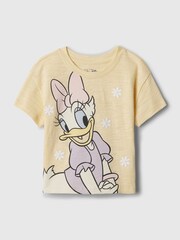 Gelb - Gap Kurzärmliges T-Shirt mit Disney-Grafik und Rundhalsausschnitt (6Monate bis5Jahre) - Bild 1 von 2