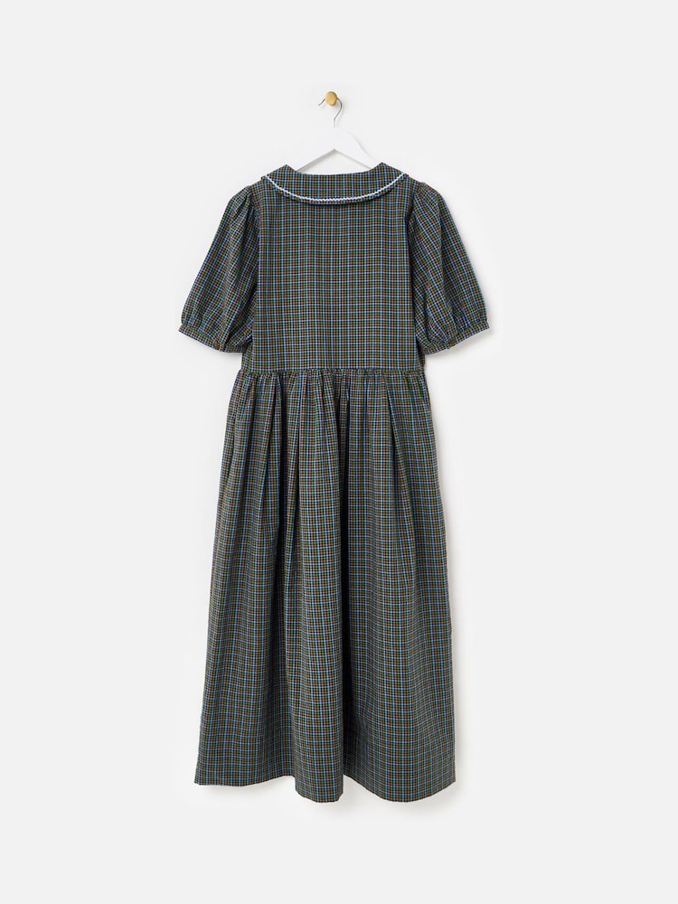 Oliver Bonas kariertes Midikleid mit V-Ausschnitt und Kragen - Bild 2 von 5 Oliver Bonas kariertes Midikleid mit V-Ausschnitt und Kragen - Bild 2 von 5
