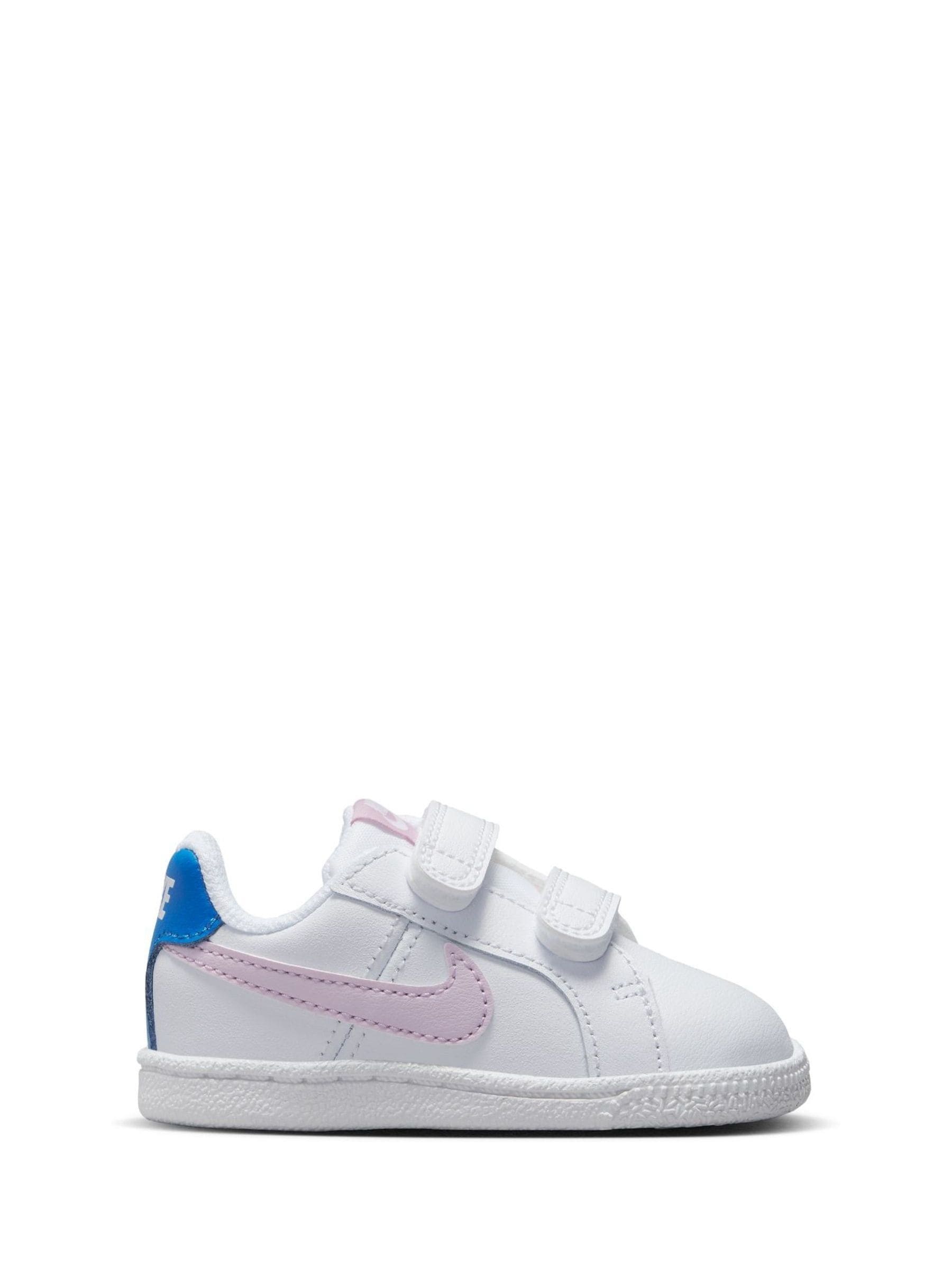 Nike court royale pink and white top