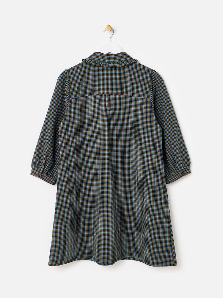 Oliver Bonas Checked Frill Collar Mini Dress - Изображение 2 6 Oliver Bonas Checked Frill Collar Mini Dress - Изображение 2 6