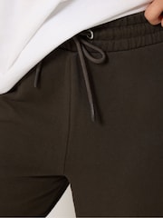 M&Co Brown Petite Wide Leg Joggers - Image 4 of 6