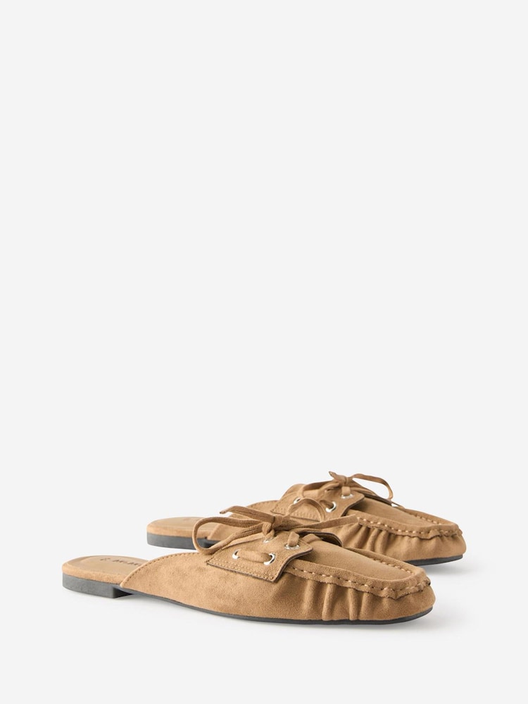 Cotton On Brown Taylor Loafer Mules - Image 2 of 4