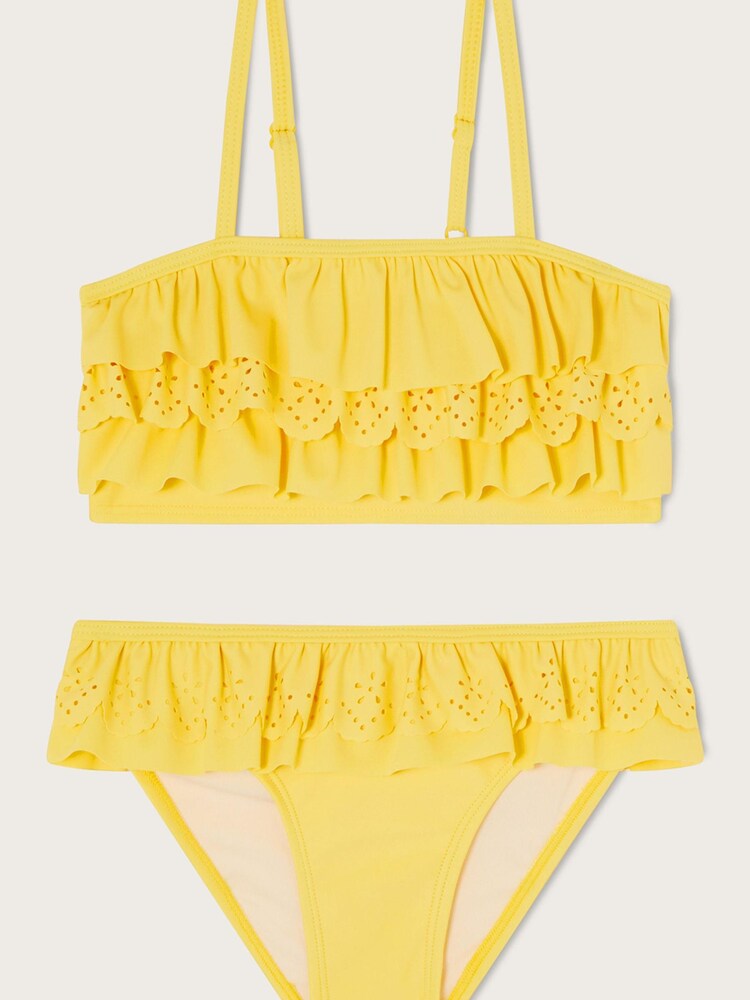 Monsoon Yellow Laser Cut Bikini Set - Image 1 of 3