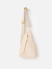 Oliver Bonas Cream Brooke Corduroy Belt Bag - Image 1 of 6