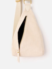 Oliver Bonas Cream Brooke Corduroy Belt Bag - Image 4 of 6