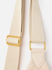 Oliver Bonas Cream Brooke Corduroy Belt Bag - Image 5 of 6