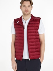 Tommy Hilfiger Red Packable Recycled Gilet - Image 1 of 6