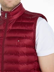 Tommy Hilfiger Red Packable Recycled Gilet - Image 3 of 6