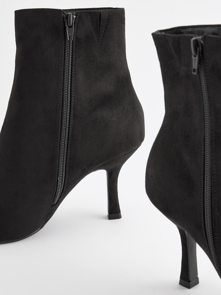 Black Forever Comfort® Toe Cap Point Ankle Boots - Image 9 of 9 Black Forever Comfort® Toe Cap Point Ankle Boots - Image 9 of 9