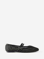Cotton On Black Frankie Strappy Ballet Shoes - Image 1 of 4