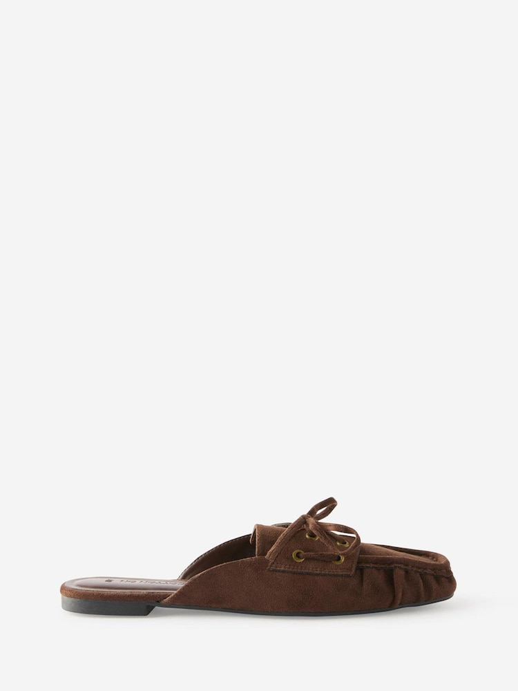 Cotton On Brown Taylor Loafer Mules - Image 1 of 4 Cotton On Brown Taylor Loafer Mules - Image 1 of 4
