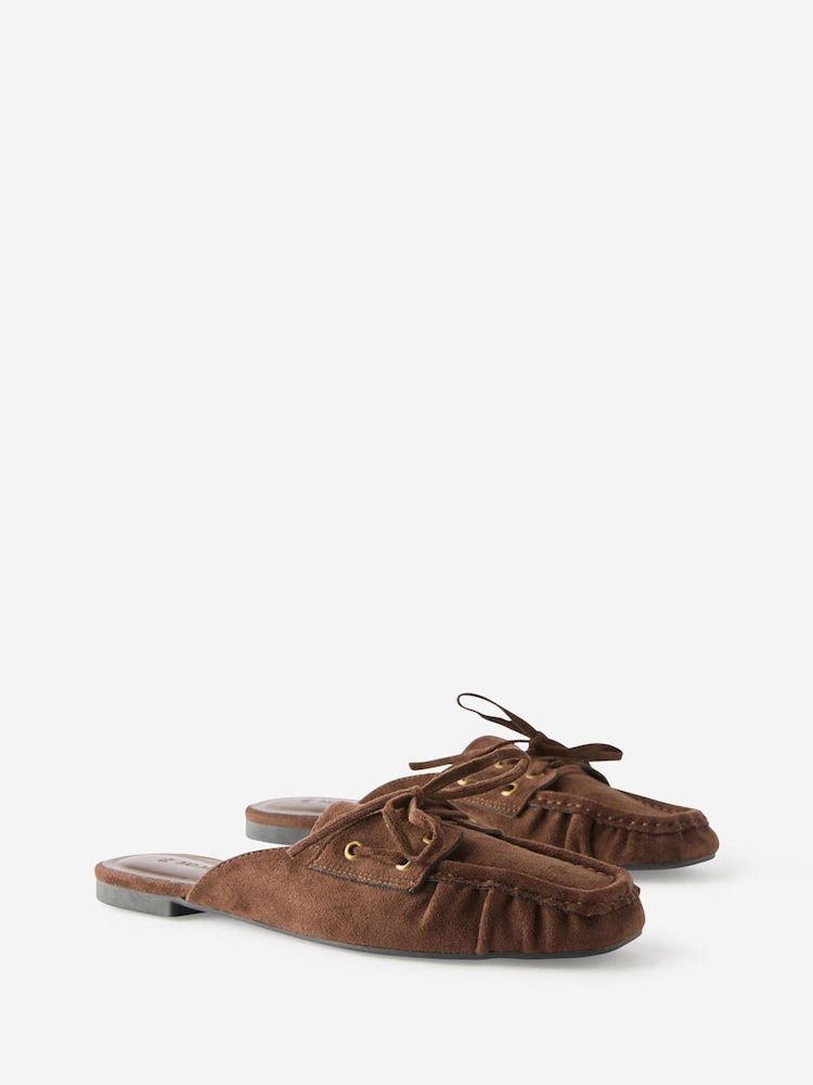 Cotton On Brown Taylor Loafer Mules - Image 2 of 4 Cotton On Brown Taylor Loafer Mules - Image 2 of 4