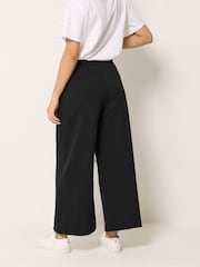 M&Co Black Petite Wide Leg Joggers 2 Pack - Image 4 of 5