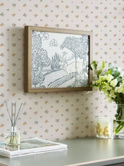 Laura Ashley Pale Ochre Yellow Claudia's Friend 10M Wallpaper - Image 1 of 4