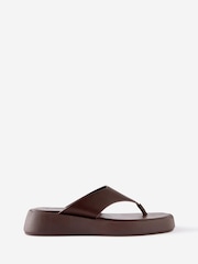Cotton On Brown Bowie Flatform Sandals - Image 1 of 4