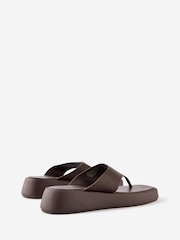 Cotton On Brown Bowie Flatform Sandals - Image 3 of 4