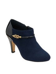Lotus Navy Blue Zip-Up Shoes Boots - Image 1 of 4