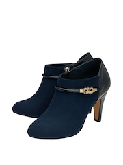 Lotus Navy Blue Zip-Up Shoes Boots - Image 2 of 4