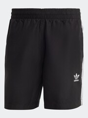 adidas Black Originals Adicolor 3 Stripes Swim Shorts - Image 6 of 6