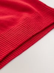 Rot - Gestrickter Schulpullover mit V-Ausschnitt (3–18 Jahre) - Bild 5 von 5