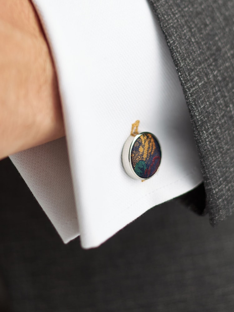 Forest Green Tie, Pocket Square and Cufflinks Gift Box Set - Image 4 of 4