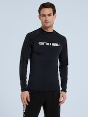 Animal Black Mens Logo Sonny Rash Vest - Image 1 of 8
