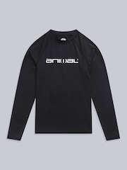 Animal Black Mens Logo Sonny Rash Vest - Image 5 of 8