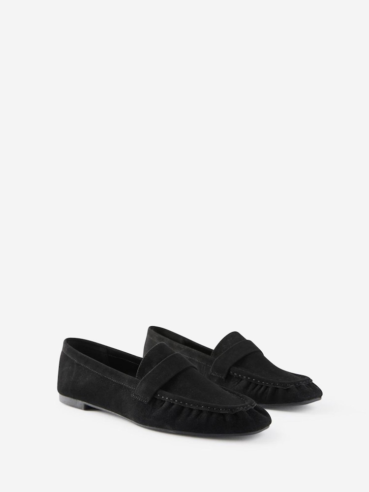 Cotton On Black Taylor Ruched Loafer - Image 2 of 4 Cotton On Black Taylor Ruched Loafer - Image 2 of 4