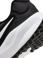 Nike Black/White Revolution 7 Road Running Trainers - Image 10 of 11