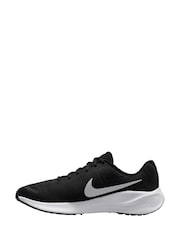 Nike Black/White Revolution 7 Road Running Trainers - Image 3 of 11